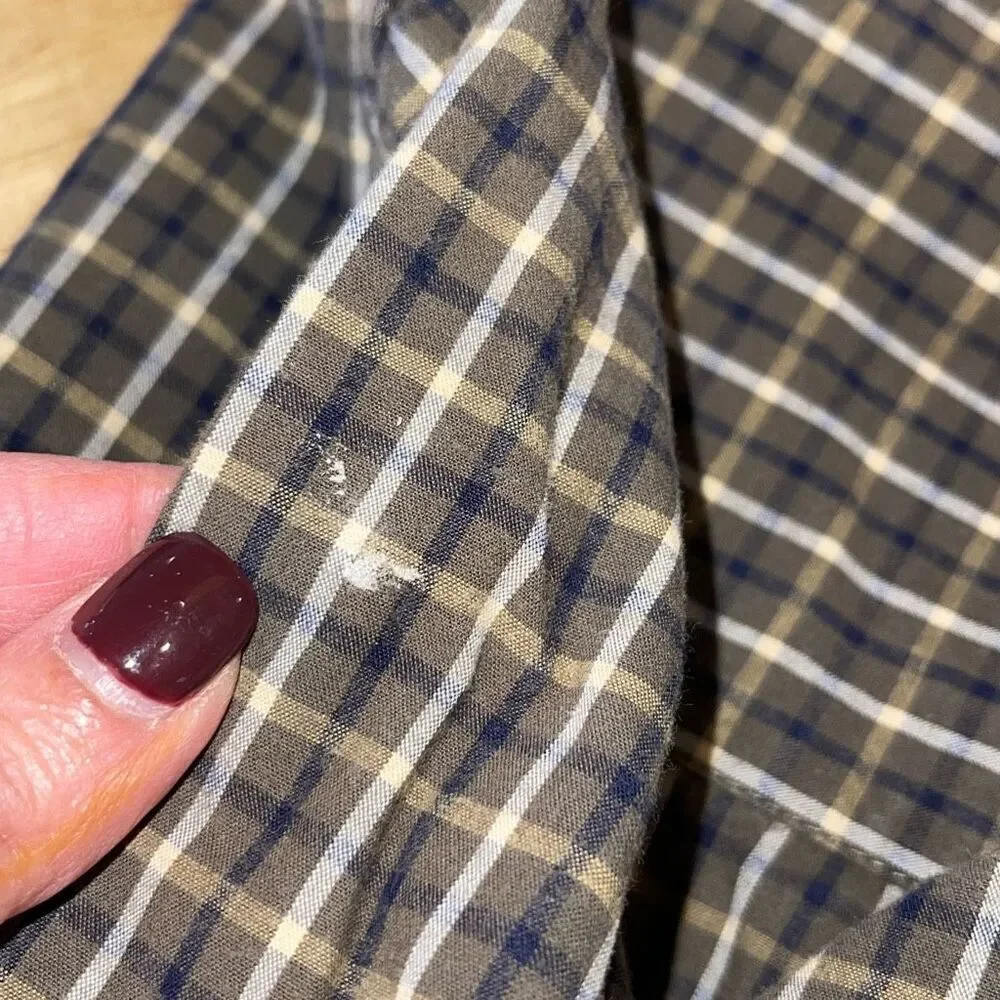 Gap Kids Vintage Button Down Lined‎ Plaid Size Large (10)